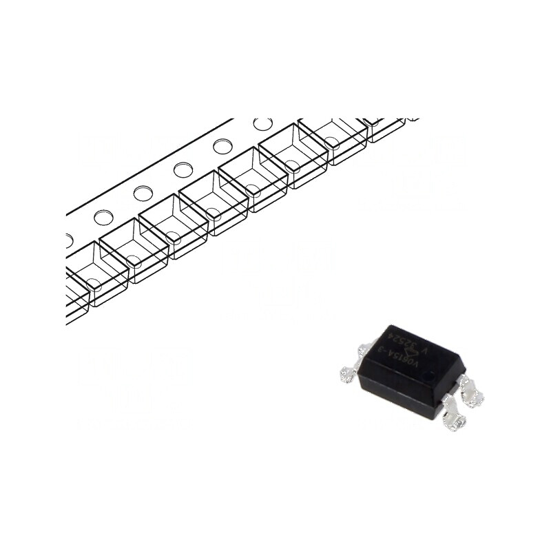 Optocuplor SMD 1 Canal OUT Tranzistori Izolatie 5kV Uce 70V SMD4 | Electronic-mag.ro | Componente Electronice