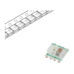 LED SMD 2020 RGB Programabil 2x2mm 3,7-5,3V 2kHz | Electronic-mag.ro | Componente Electronice