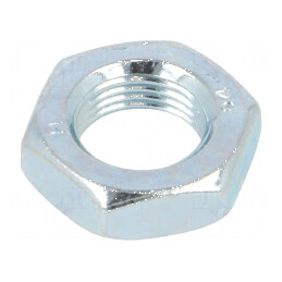Piuliță hexagonală M12 din oțel zincat, 6mm înălțime, 19mm lățime | Electronic-mag.ro | Componente Electronice