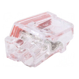 Bornă cu arc eliberare rapidă 1,5-2,5mm² 450V 24A gri | Electronic-mag.ro | Componente Electronice