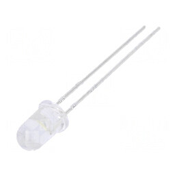 LED 5mm alb rece 11250-18000mcd 20° convex | Electronic-mag.ro | Componente Electronice