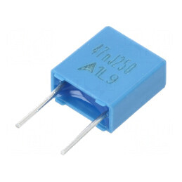 Condensator poliester 0,047uF 160VAC 250VDC 5mm ±5% THT | Electronic-mag.ro | Componente Electronice