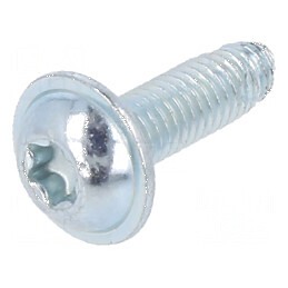 Şurub metalic cu flanşă 4x10, cap buton Torx® TX20, zincat | Electronic-mag.ro | Componente Electronice