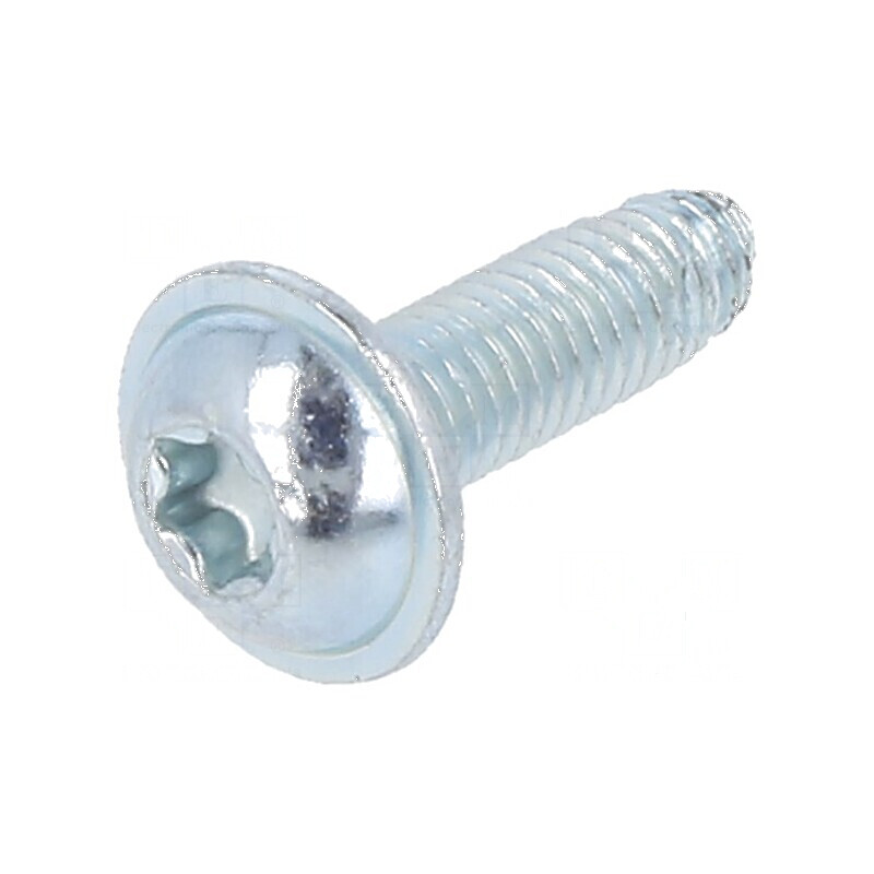 Şurub metalic cu flanşă 4x10, cap buton Torx® TX20, zincat | Electronic-mag.ro | Componente Electronice Şurub metalic cu flanşă 4x10, cap buton Torx® TX20, zincat | Electronic-mag.ro | Componente Electronice