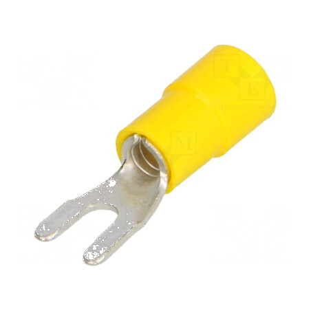 Furcă M3,5 cu Diametru 3,7mm pentru Cablu Izolat 4÷6mm2 Crimat | Electronic-mag.ro | Componente Electronice