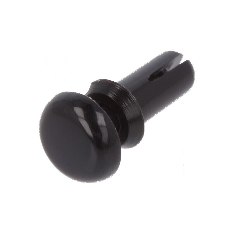 Diblu poliamidă 5,5mm negru pentru montaj | Electronic-mag.ro | Componente Electronice