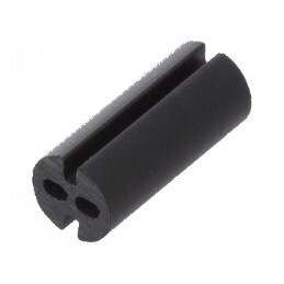 Bucșă de distanțare LED 4mm x 3mm, lungime 9,5mm, neagră | Electronic-mag.ro | Componente Electronice