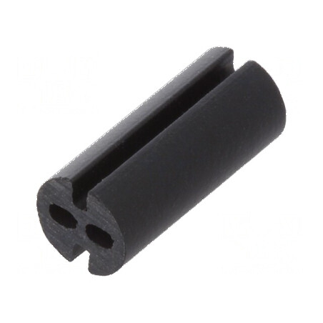 Bucșă de distanțare LED 4mm x 3mm, lungime 9,5mm, neagră | Electronic-mag.ro | Componente Electronice