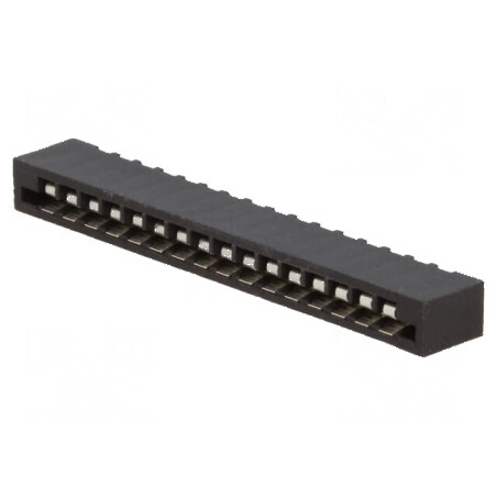 Conector FFC/FPC 16 pini Non-ZIF THT cositorit | Electronic-mag.ro | Componente Electronice