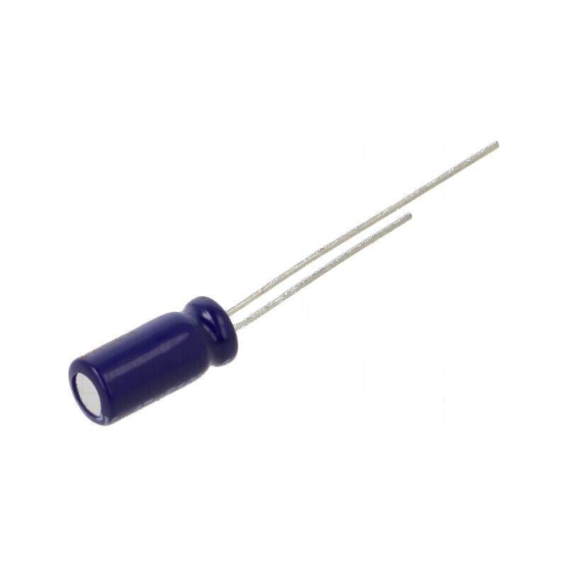 Condensator electrolitic bipolar THT 47uF 10VDC Ø5x11mm ±20% | Electronic-mag.ro | Componente Electronice