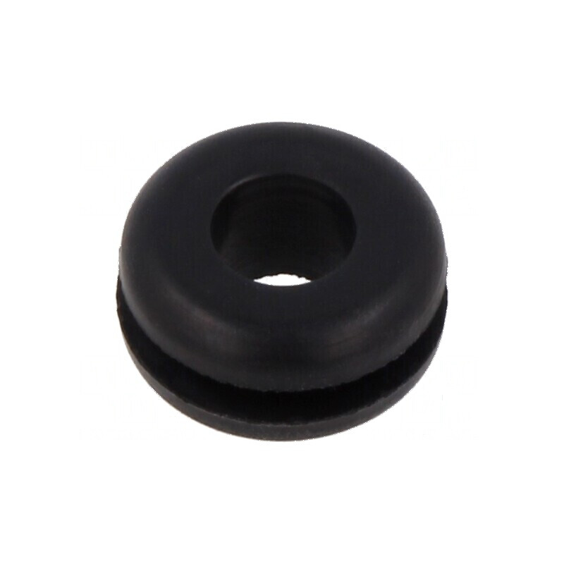 Manșon negru 10mm x 6mm pentru orificii, grosime panou max. 2mm | Electronic-mag.ro | Componente Electronice Manșon negru 10mm x 6mm pentru orificii, grosime panou max. 2mm | Electronic-mag.ro | Componente Electronice