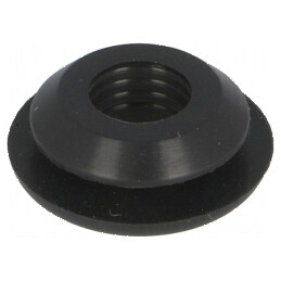 Manşon din silicon negru Øorif.mont: 9,5mm Øorif: 6,8mm | Electronic-mag.ro | Componente Electronice
