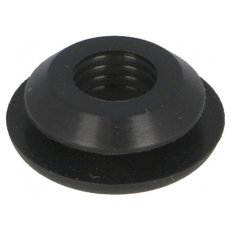 Manşon din silicon negru Øorif.mont: 9,5mm Øorif: 6,8mm | Electronic-mag.ro | Componente Electronice