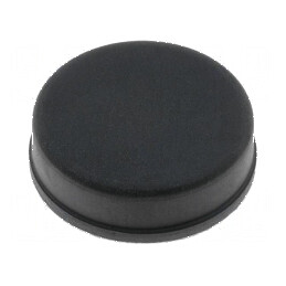 Picioruş autoadeziv negru din gumă 20mm x 19mm x 6mm | Electronic-mag.ro | Componente Electronice