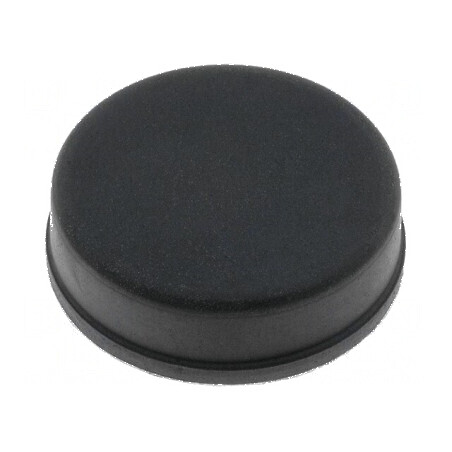 Picioruş autoadeziv negru din gumă 20mm x 19mm x 6mm | Electronic-mag.ro | Componente Electronice
