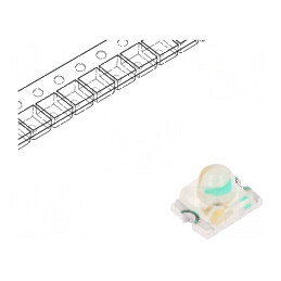 LED SMD 1209 portocalie 1600-2800mcd 3,2x2,4x2,4mm 20° 20mA | Electronic-mag.ro | Componente Electronice