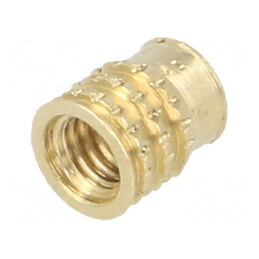 Adaos filetat din alamă M3, lungime 5,2mm pentru plastic | Electronic-mag.ro | Componente Electronice