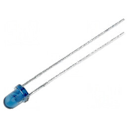 Emițător IR 3mm 940nm albastru transparent 100mW 50° THT | Electronic-mag.ro | Componente Electronice