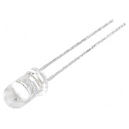 Emițător IR 5mm 940nm 20mW 30° THT Transparent | Electronic-mag.ro | Componente Electronice