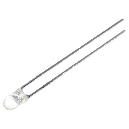 Emițător IR 3mm 940nm transparent 3,6mW 30° THT | Electronic-mag.ro | Componente Electronice