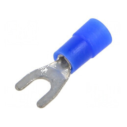 Furcă M4 1,5÷2,5mm2 crimpat pe cablu izolată cositorit | Electronic-mag.ro | Componente Electronice