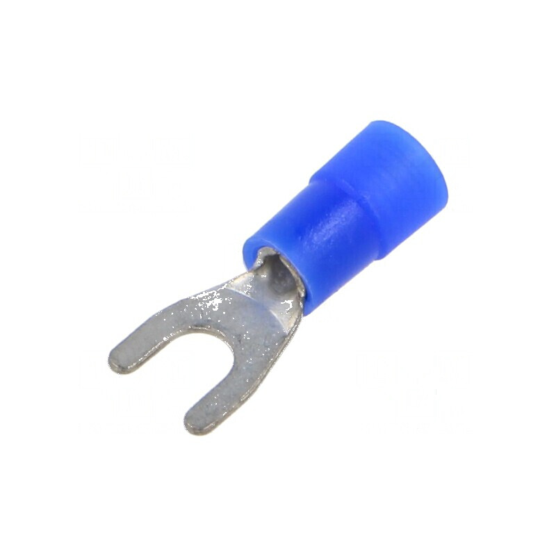 Furcă M4 1,5÷2,5mm2 crimpat pe cablu izolată cositorit | Electronic-mag.ro | Componente Electronice