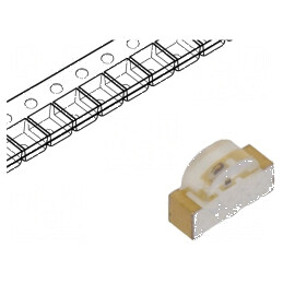 LED SMD 1208 roșie 20mA 630nm 3x2x1mm 115° | Electronic-mag.ro | Componente Electronice