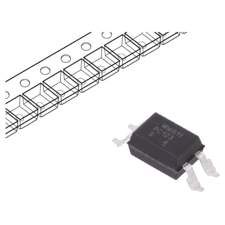 Optocuplor SMD 1 Canal, 5kV Izolație, 70V Uce | Electronic-mag.ro | Componente Electronice