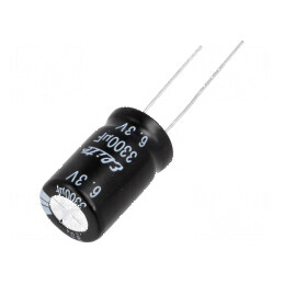Condensator electrolitic THT 3300uF 6,3VDC Ø12,5x20mm ±20% | Electronic-mag.ro | Componente Electronice