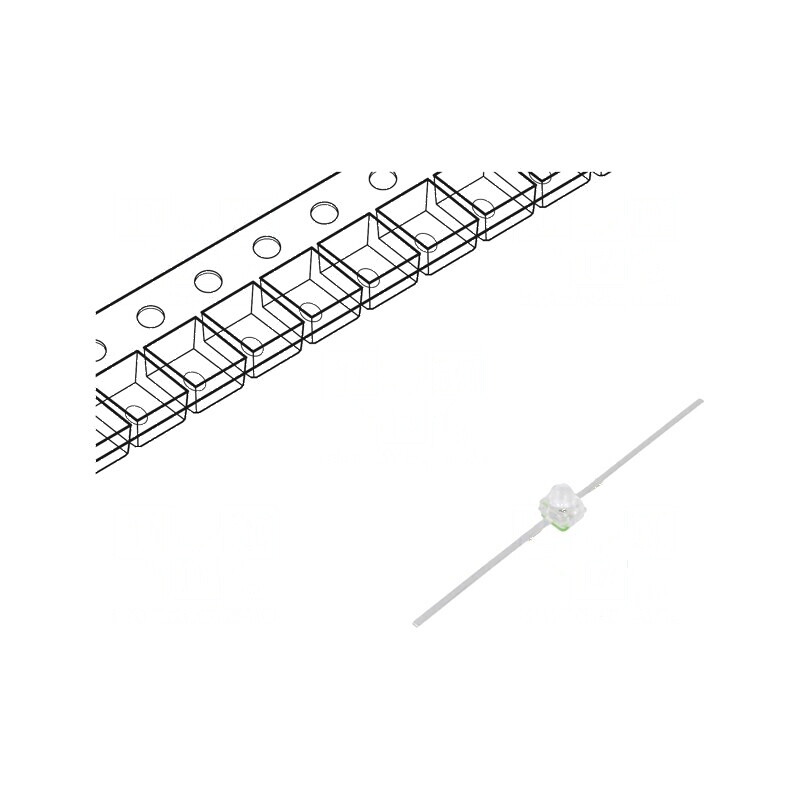 LED SMD Gull Wing Galben-Verde 500-750mcd 2,15x2,4x2,7mm 10° | Electronic-mag.ro | Componente Electronice