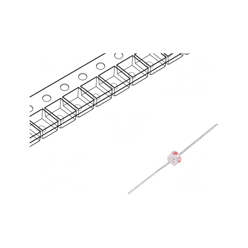 LED SMD Gull Wing Roșie 3500-4500mcd 2,15x2,4x2,7mm 10° 20mA | Electronic-mag.ro | Componente Electronice