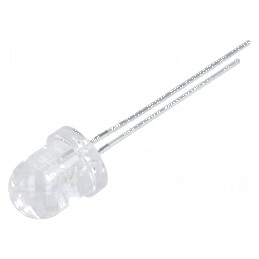 LED 8mm roșie 7000-9000mcd 30° convex | Electronic-mag.ro | Componente Electronice