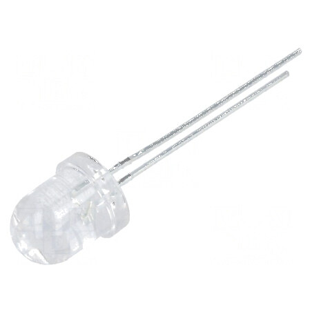 LED 8mm roșie 7000-9000mcd 30° convex | Electronic-mag.ro | Componente Electronice