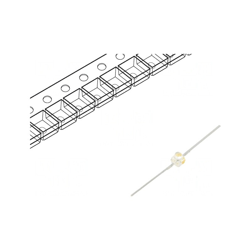 LED SMD Gull Wing Galben 2000-3000mcd 2,15x2,4x2,7mm 10° | Electronic-mag.ro | Componente Electronice