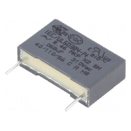 Condensator polipropilenă X2 R46 310V 68nF 18x5x11mm THT | Electronic-mag.ro | Componente Electronice