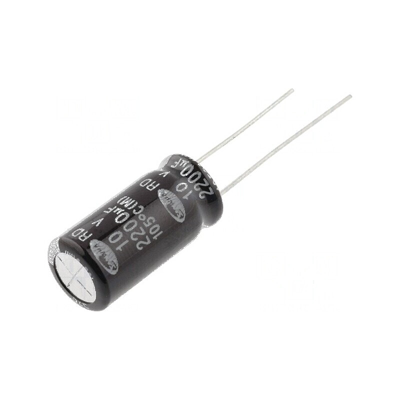 Condensator electrolitic THT 2200uF 10V 10x20mm ±20% | Electronic-mag.ro | Componente Electronice Condensator electrolitic THT 2200uF 10V 10x20mm ±20% | Electronic-mag.ro | Componente Electronice