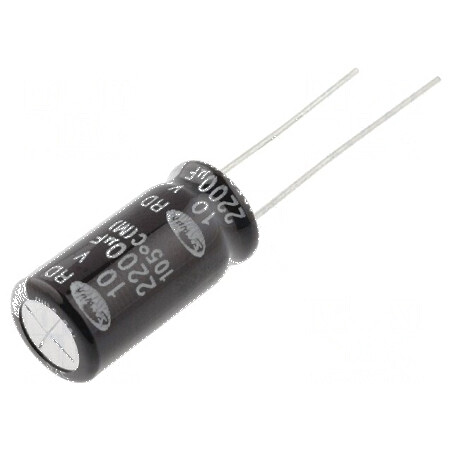 Condensator electrolitic THT 2200uF 10V 10x20mm ±20% | Electronic-mag.ro | Componente Electronice
