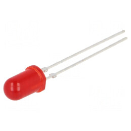 LED 5mm roșie 4-12mcd 30° convex | Electronic-mag.ro | Componente Electronice