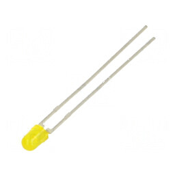 LED 3mm galben 6,3÷11mcd 30° convex 2,4÷3V | Electronic-mag.ro | Componente Electronice