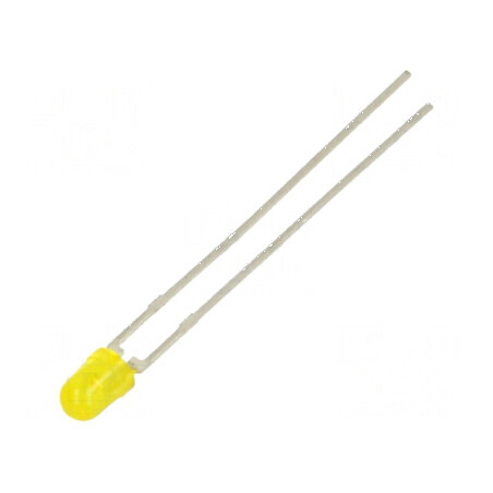 LED 3mm galben 6,3÷11mcd 30° convex 2,4÷3V | Electronic-mag.ro | Componente Electronice
