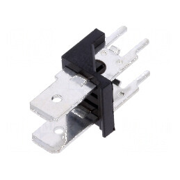 Conector spadă 6,3mm THT 250V drept Raster 7,62mm | Electronic-mag.ro | Componente Electronice