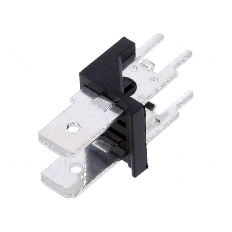 Conector spadă 6,3mm THT 250V drept Raster 7,62mm | Electronic-mag.ro | Componente Electronice