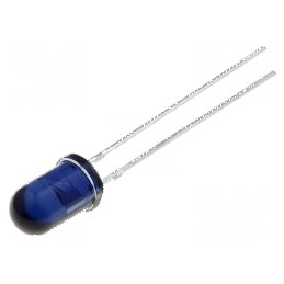 Emiţător IR 5mm 940nm gri-albăstrui transparent THT | Electronic-mag.ro | Componente Electronice