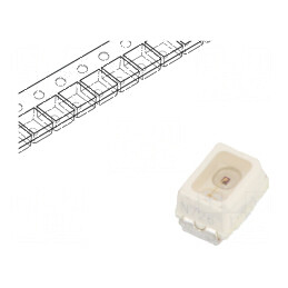 LED SMD Mini PLCC2 roșie 56-140mcd 2,3x1,3x1,4mm | Electronic-mag.ro | Componente Electronice