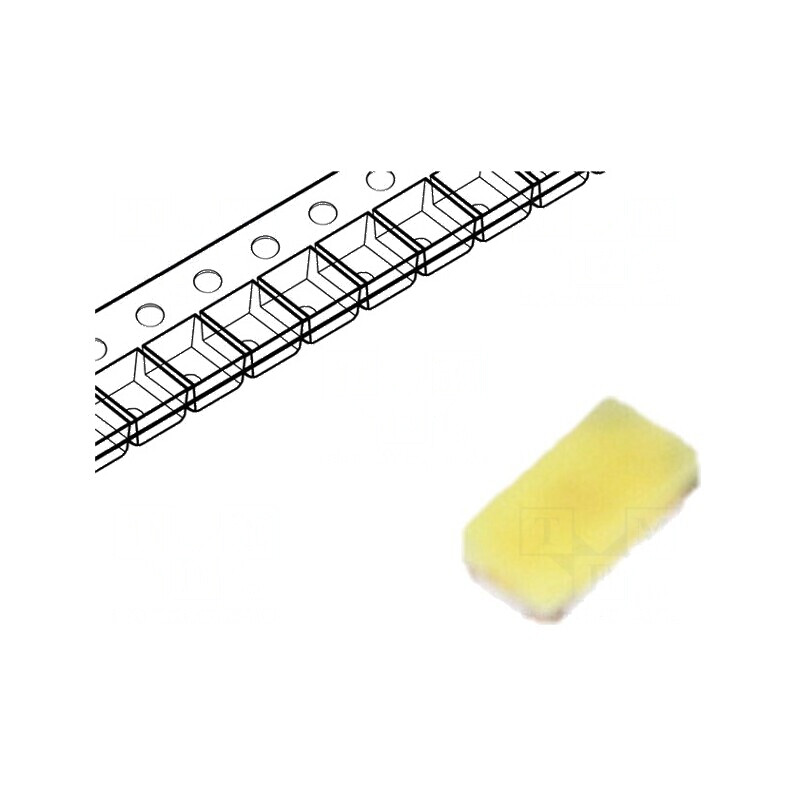 LED SMD 0402 alb 45-180mcd 65° 5mA plat | Electronic-mag.ro | Componente Electronice