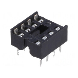 Soclu DIP8 pentru circuite integrate 7,62mm THT Raster 2,54mm | Electronic-mag.ro | Componente Electronice
