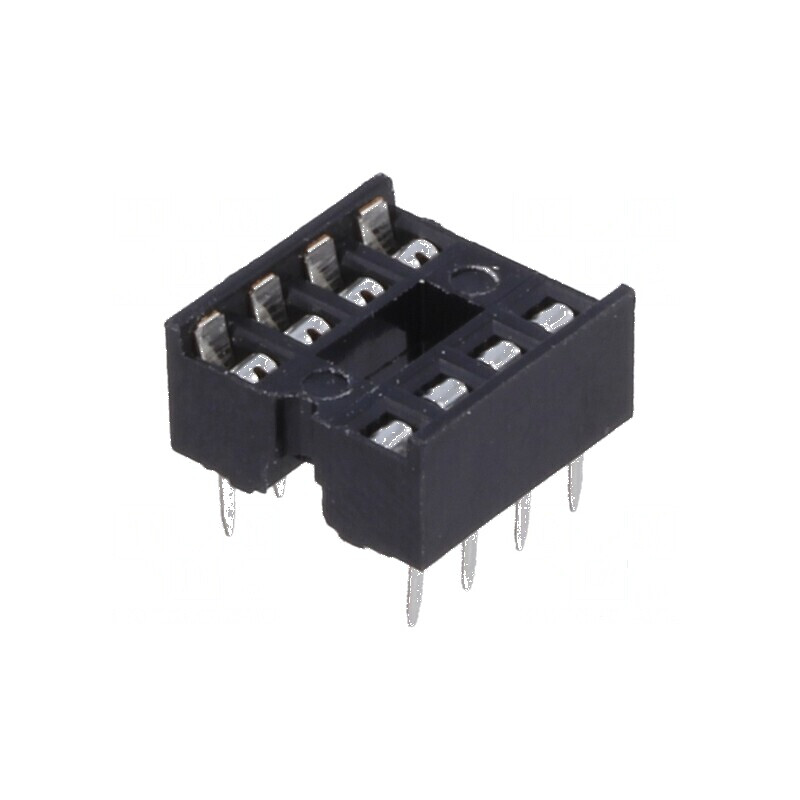 Soclu DIP8 pentru circuite integrate 7,62mm THT Raster 2,54mm | Electronic-mag.ro | Componente Electronice