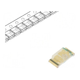 LED SMD 1608 Albastru 14,5-36mcd 1,6x0,8x0,4mm 120° 2mA 40mW | Electronic-mag.ro | Componente Electronice