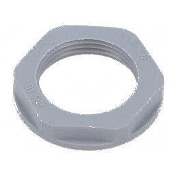 Piuliță PG16 poliamidă 30mm gri - Entrelec | Electronic-mag.ro | Componente Electronice