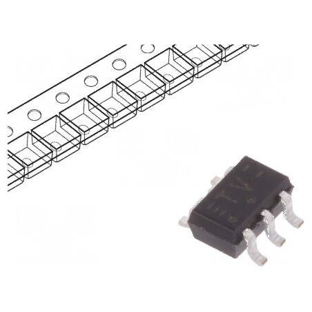 Buffer digital non-inversor CMOS TTL SMD SC88 HCT, 2 canale | Electronic-mag.ro | Componente Electronice